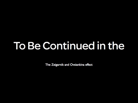 Zeigarnik and Ovsiankina