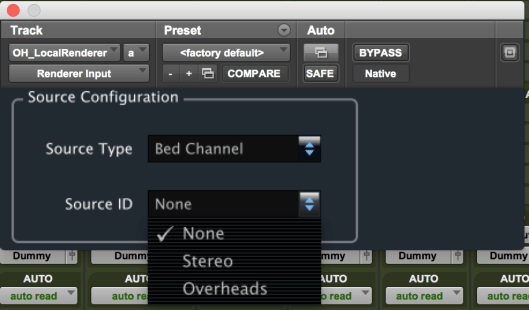 Local Renderer Input for Bed