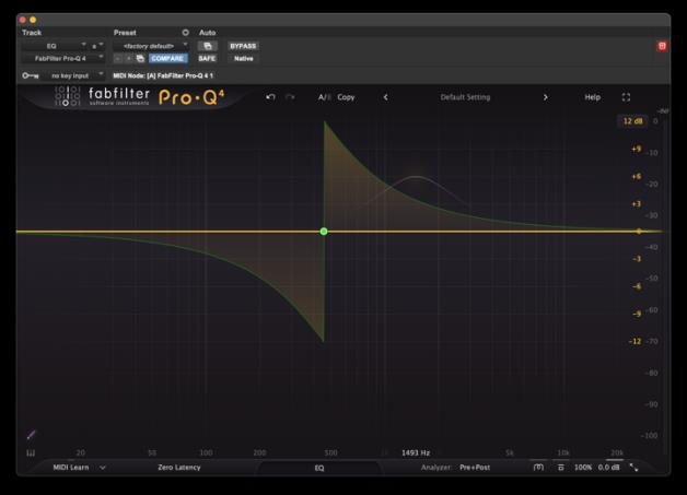 All-pass filter shown in FabFilter Pro-Q 4