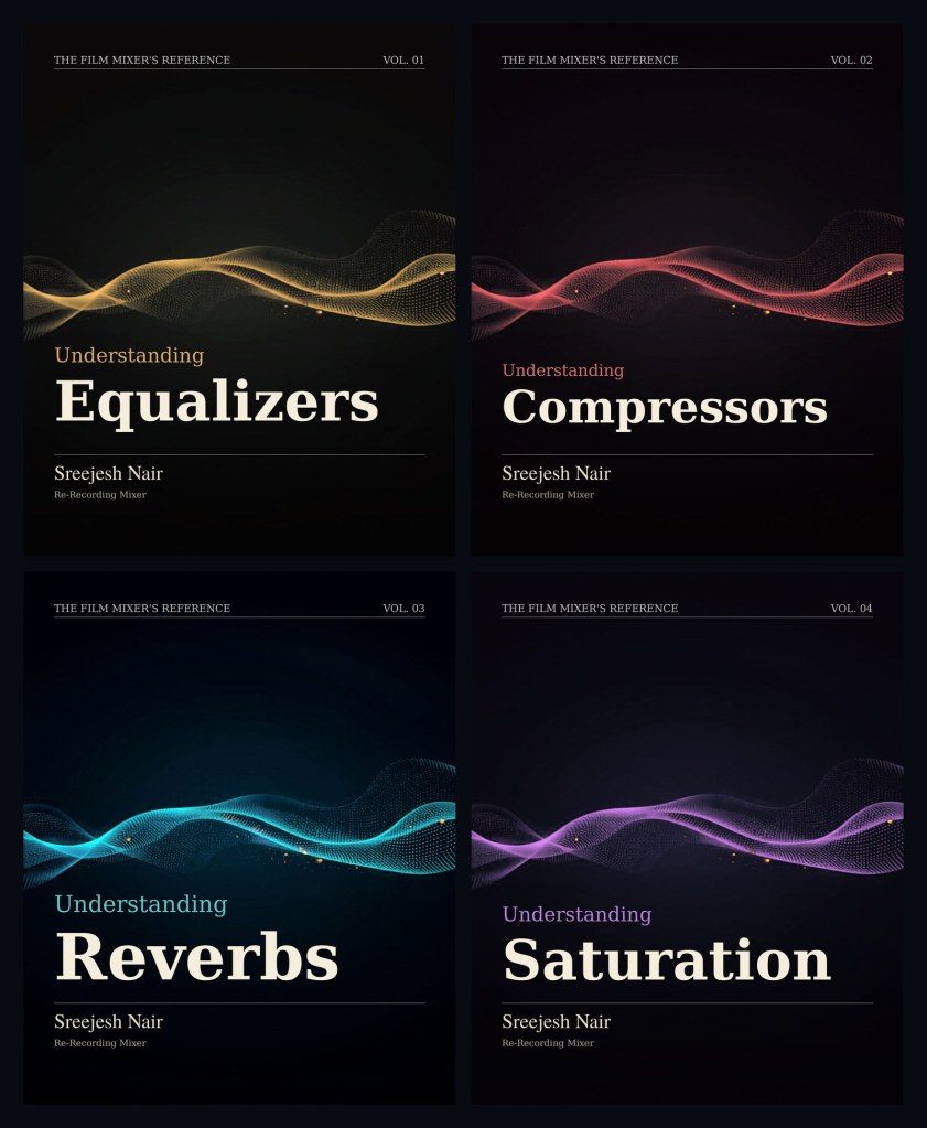 The Film Mixer's Reference. Four booklets shown as a set.